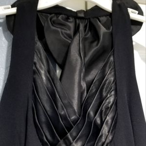 Cline-Kolarek Black Faux Wrap dress